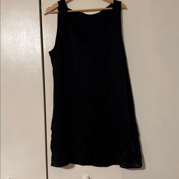 Zara Black Long Sleeve long Crew dress with side vents - size XL - 2 pieces - Picture 7 of 8